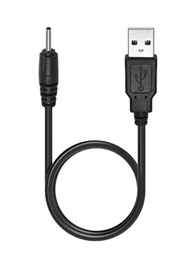 USB to DC 2.0mm Type A Male to DC Cable Black - Image 2