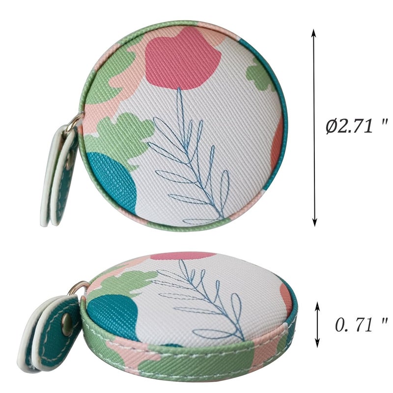 Z_جوده وثقه Tape Measure for Body Measuring Fabric Sewing Tailor Ruler Flexible Soft Pocket Small Mini Body Measurement Cloth Measuring Tape 60 Inch Premium Leather Retractable Tape Measure - Image 5