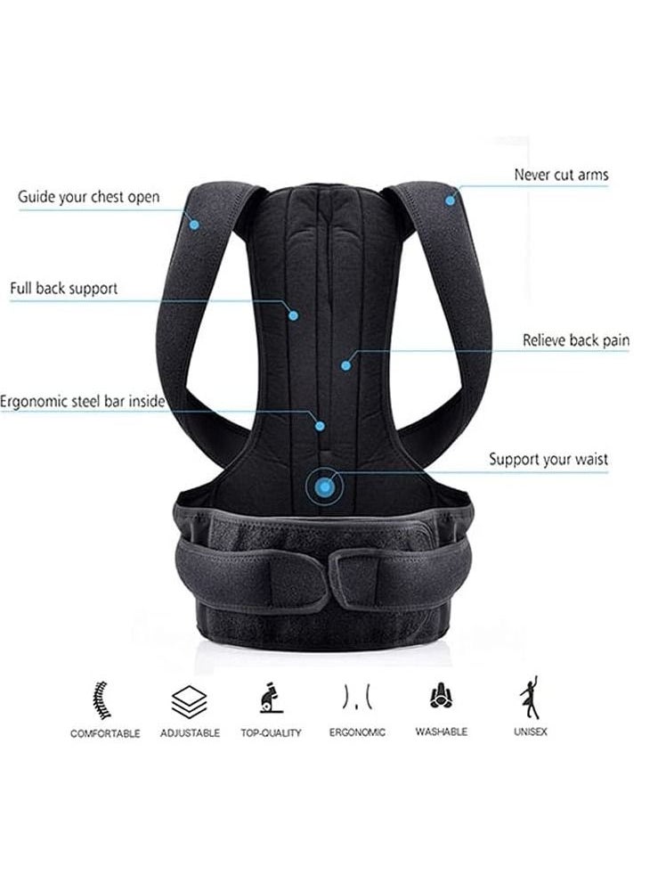 SYOSI Back Brace Posture Corrector for Women and Men Back Lumbar Support Shoulder Posture Support for Improve Posture Provide and Back Pain Relief  - Image 4
