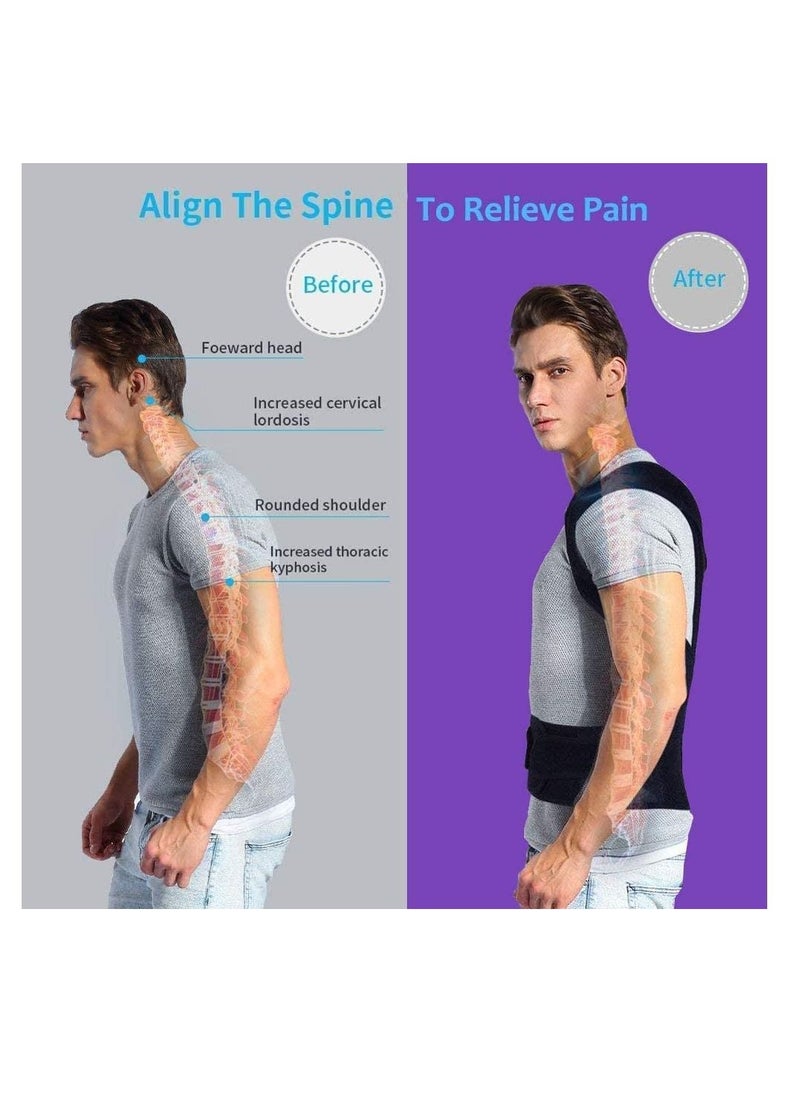 SYOSI Back Brace Posture Corrector for Women and Men Back Lumbar Support Shoulder Posture Support for Improve Posture Provide and Back Pain Relief  - Image 3