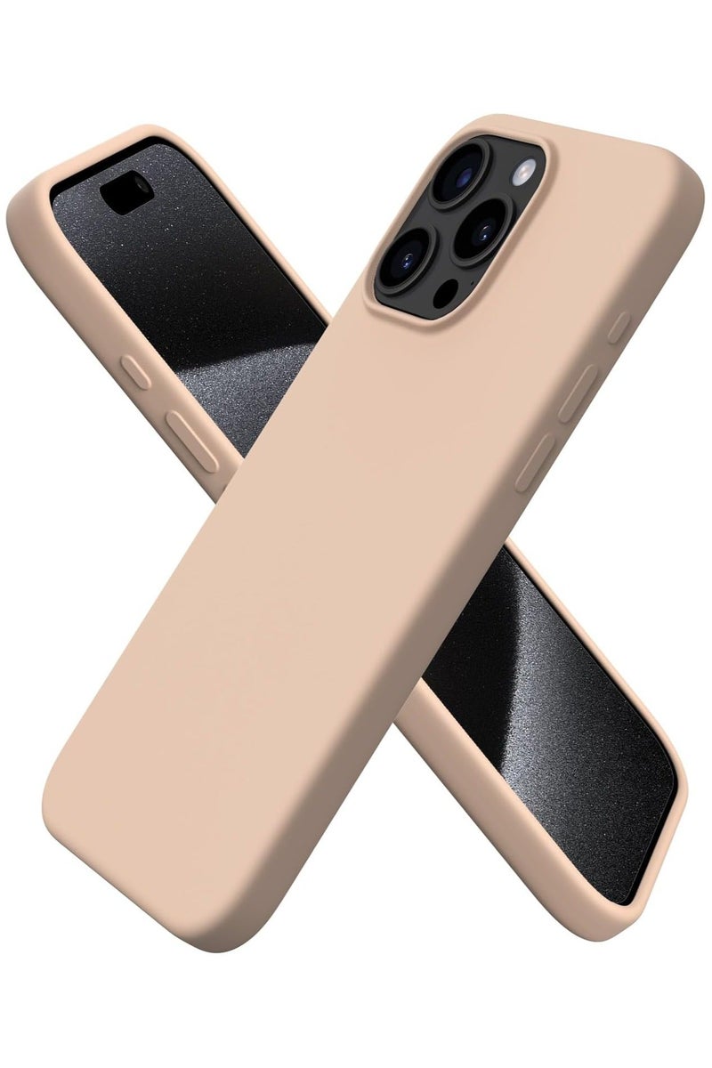 Compatible with iPhone 14 Pro Case 6.1 Inch Slim Liquid Silicone 4 Layers Soft Gel Rubber Shockproof Protective Phone Case with Anti Scratch Microfiber Lining - Image 1