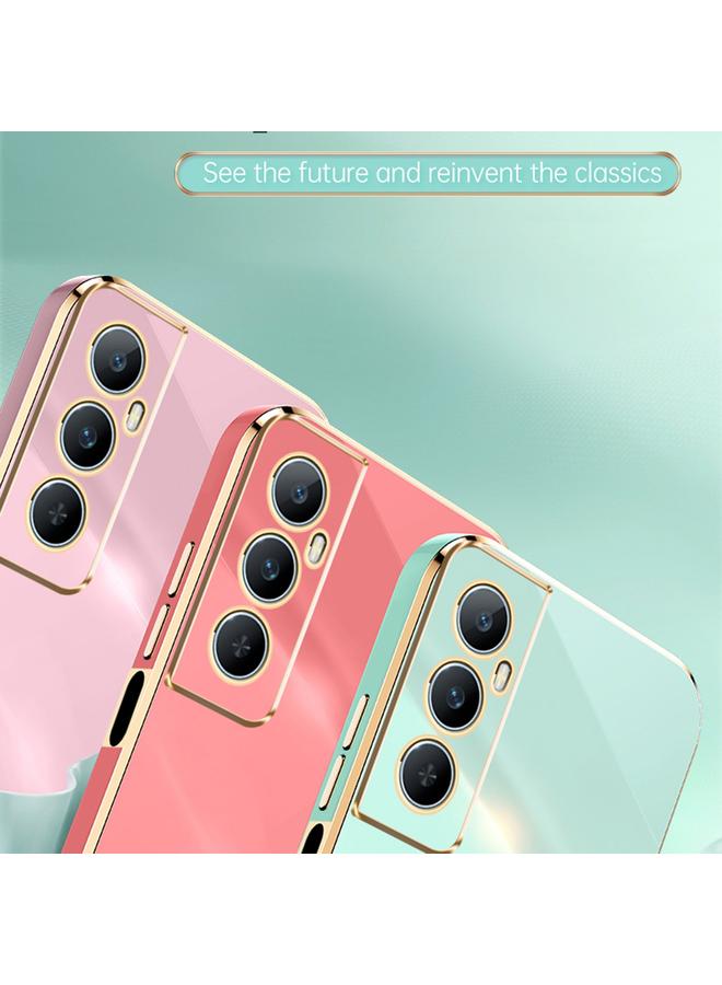 شين لي تونج جراب لهاتف Realme C65، جراب هاتف من مادة TPU المطلية بالكهرباء 6D بحافة مستقيمة - Image 3