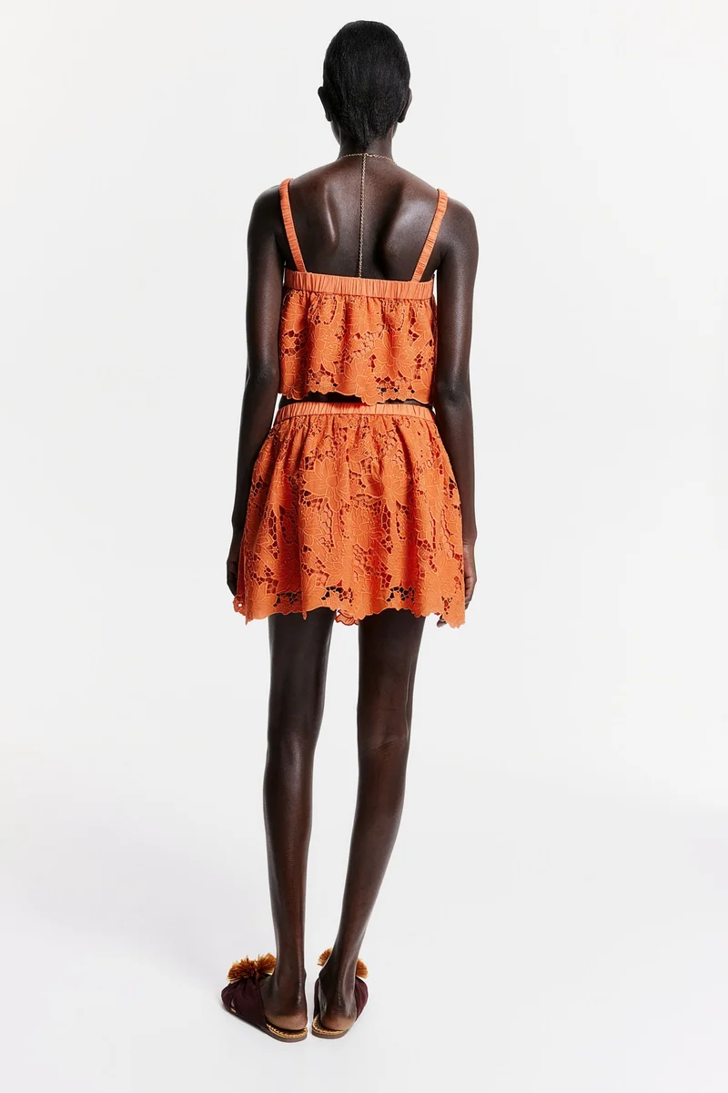 H&M Broderie anglaise skirt