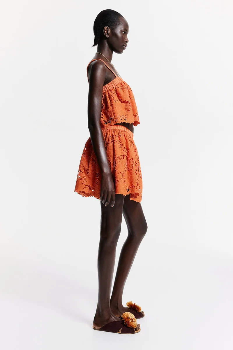 H&M Broderie anglaise skirt