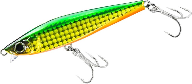 Duel Heavy Shot (S) F1180-HGGR Pencil Bait Lure for Sea Bass and Flounder - 3.3 Inches, 0.7 Oz, Gold Green - Image 1