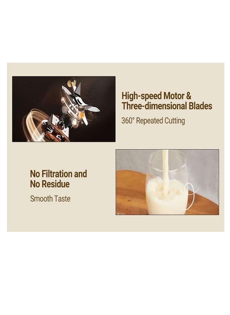 Smart Blender Smoothie Maker,1.65L Professional Blenders,Food Processor,Baby Food Blender with Heating Function Timer for Crushing Ice,Soup, Fruit, Vegetable,Soybean Milk,Coffee/1800W,Beige
