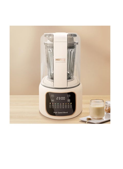 Smart Blender Smoothie Maker,1.65L Professional Blenders,Food Processor,Baby Food Blender with Heating Function Timer for Crushing Ice,Soup, Fruit, Vegetable,Soybean Milk,Coffee/1800W,Beige