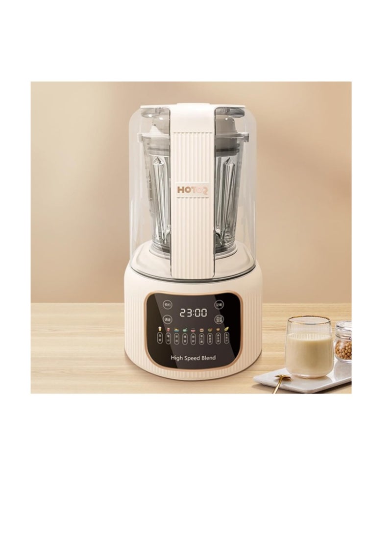 Smart Blender Smoothie Maker,1.65L Professional Blenders,Food Processor,Baby Food Blender with Heating Function Timer for Crushing Ice,Soup, Fruit, Vegetable,Soybean Milk,Coffee/1800W,Beige