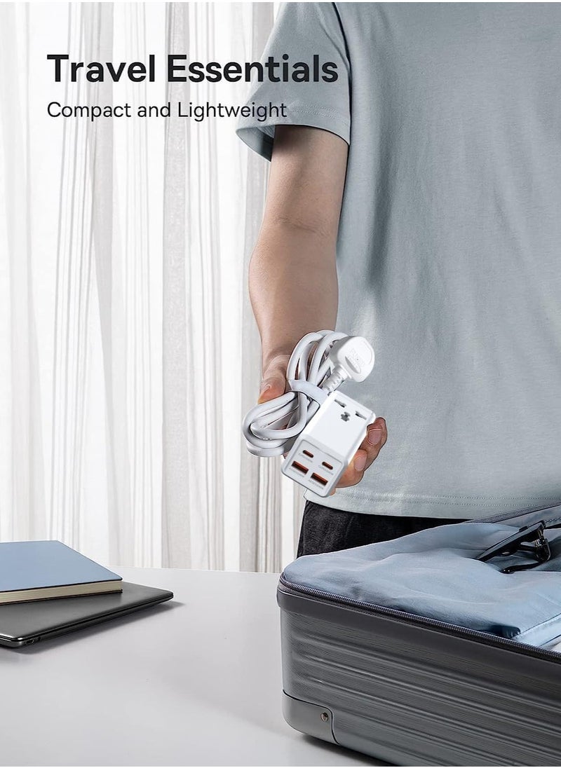 NEW 10-Way Power Extension Cord Surge Protector Strip – Includes USB-A & USB-C Ports for Versatile Charging