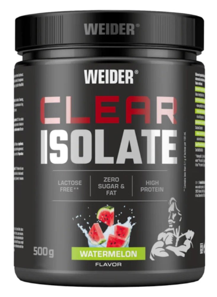 Weider Clear Isolate  500g, Water Melon, Lactose Free - Zero Sugar & Fat - High Protein Refreshing Drink  - Image 1