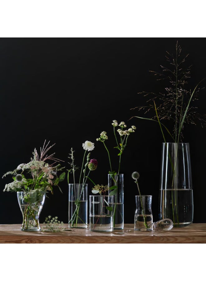 Cylinder Glass Vase Set of 3 Clear Decorative Flower Vases Modern Cylindrical Glass Vases for Fresh Flowers Dried Arrangements and Home Decor - Image 2