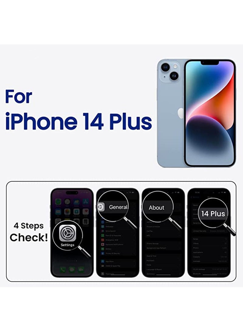 iPhone 14 Plus Mobile Case Cover Liquid Silicone Phone Back Cover with Anti-fingerprint, Anti-drop Slim Protective Soft Anti-Scratch Microfiber Lining Cute Shockproof Protector - Image 2