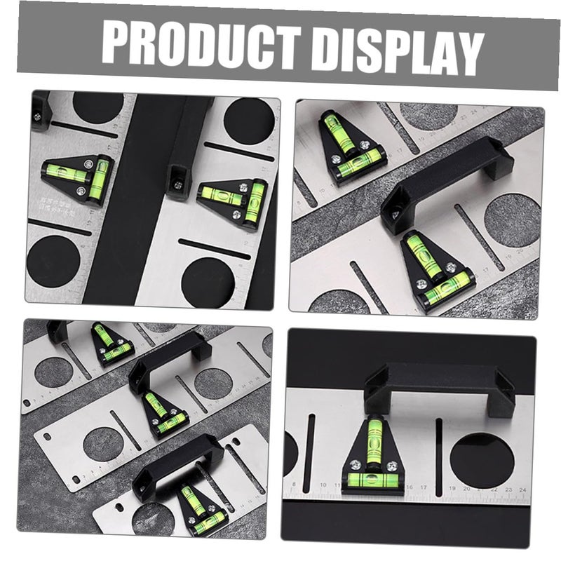 5pcs T Shaped Bubble Level Set with Mounting Holes for Vertical Horizontal Measurement - Image 5