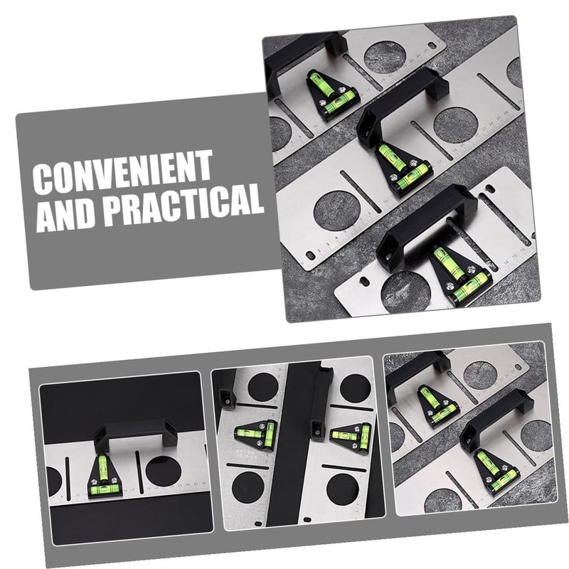 5pcs T Shaped Bubble Level Set with Mounting Holes for Vertical Horizontal Measurement - Image 4