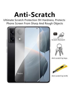 ماركة غير محددة قطعتان من واقي الشاشة لهاتف Xiaomi Poco X6 Pro واقي شاشة من الزجاج المقسى تغطية كاملة للشاشة HD وضوح مضاد للكسر وزجاج مقاوم للخدش لهاتف Xiaomi Poco X6 Pro 5G  - Image 2