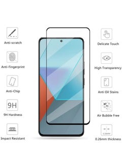 ماركة غير محددة قطعتان من واقي الشاشة لهاتف Xiaomi Poco X6 Pro واقي شاشة من الزجاج المقسى تغطية كاملة للشاشة HD وضوح مضاد للكسر وزجاج مقاوم للخدش لهاتف Xiaomi Poco X6 Pro 5G  - Image 4