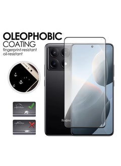 ماركة غير محددة قطعتان من واقي الشاشة لهاتف Xiaomi Poco X6 Pro واقي شاشة من الزجاج المقسى تغطية كاملة للشاشة HD وضوح مضاد للكسر وزجاج مقاوم للخدش لهاتف Xiaomi Poco X6 Pro 5G  - Image 5