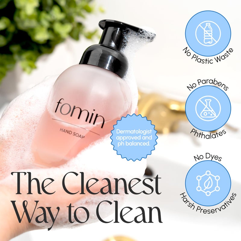 FOMIN Foaming Hand Soap Refills (16 Pack) - Variety Pack Foaming Hand Soap Tablets - Skin Friendly Foam Soap Refill for Hand Wash - Makes 128 fl oz (16 x 8 fl oz) - Image 5
