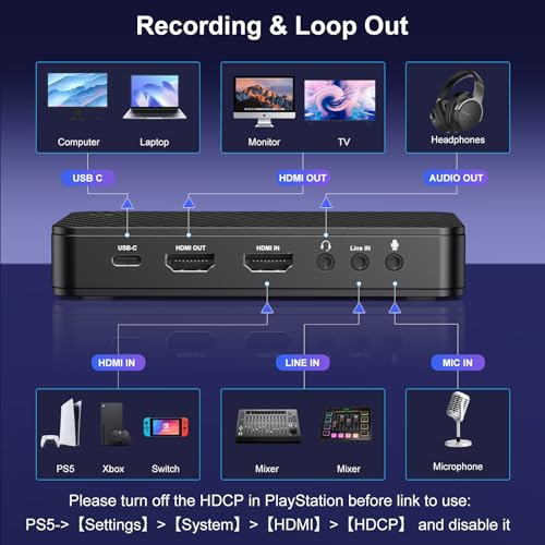Zeroffi 4K Capture Card for Streaming, USB 3.1 Video Capture Device for Streaming and Recording, Support HDR/VRR with Low Latency for PS5, Xbox, Nintendo Switch in OBS, Compatible with PC/Mac - Image 2