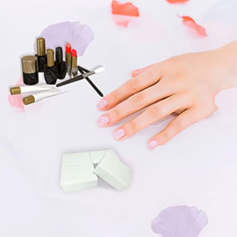 Maryton Nail Buffer Mini Block File 100/120 Grit Disposable Bulk, 130 Count (White) - Image 5