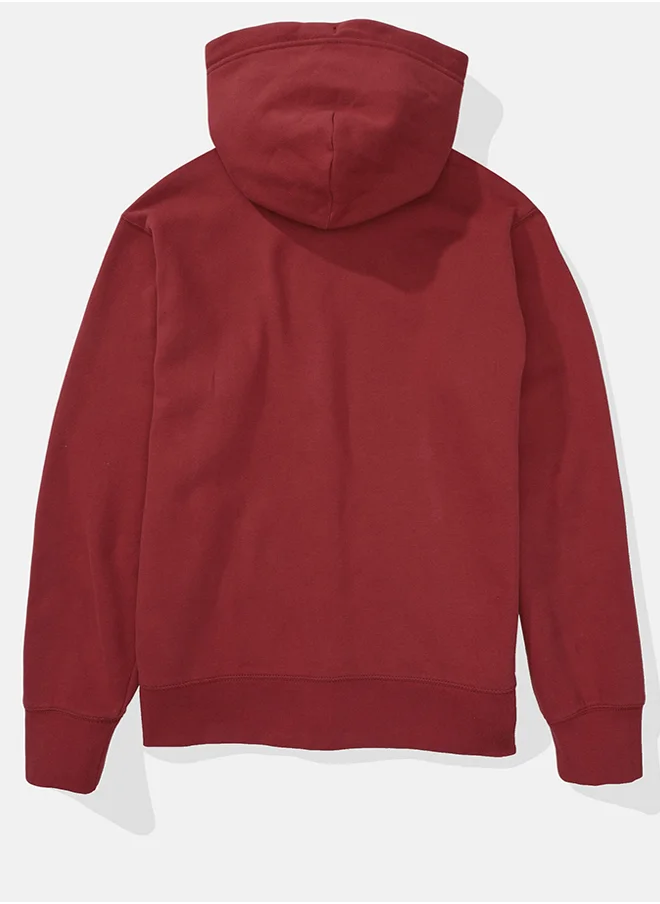 American Eagle Graphic Zip Through Hoodie