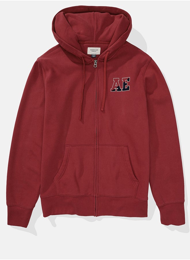 امريكان ايجل Graphic Zip Through Hoodie  - Image 4