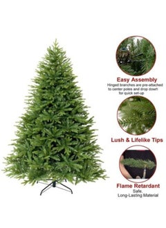 Generic 180cm Artificial Christmas Tree With Solid Metal Stand, Easy to Assemble  - Image 2