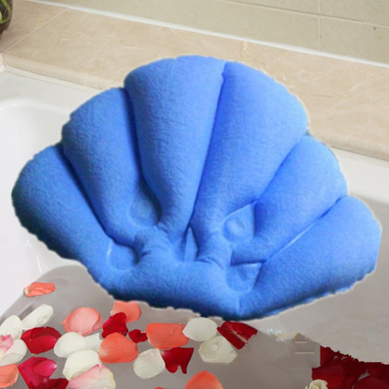 🚽 وسادة حمام قابلة للنفخ مع كوب شفط للظهر والرقبة - Image 1