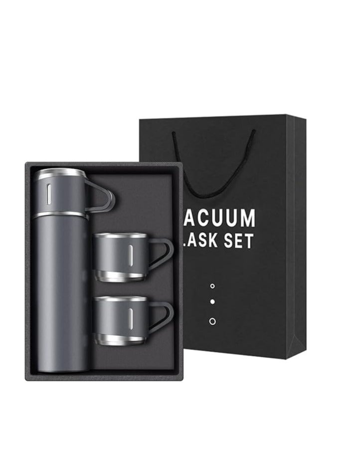 Stainless Steel Thermal Mug 500 Ml + 3 Cups Multicolor - Image 4