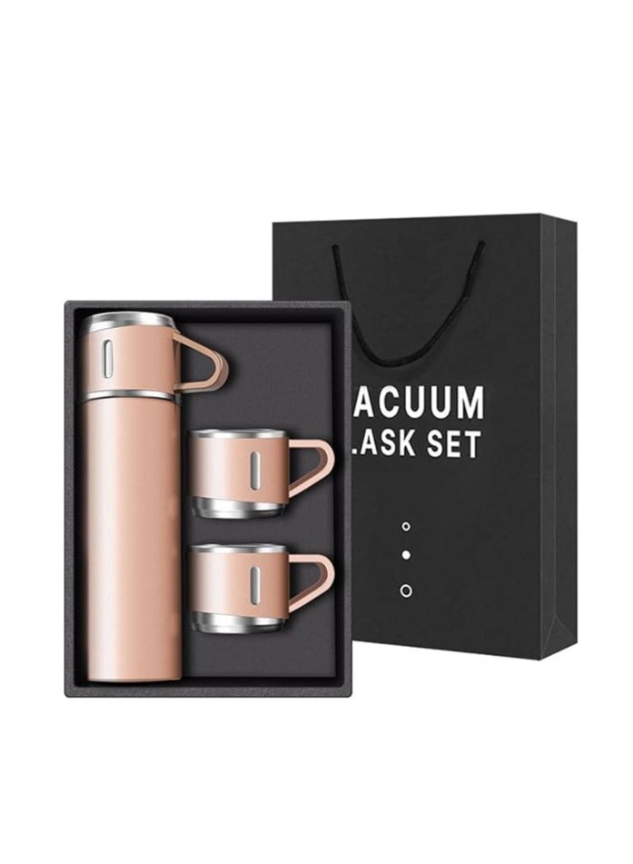 Stainless Steel Thermal Mug 500 Ml + 3 Cups Multicolor - Image 5