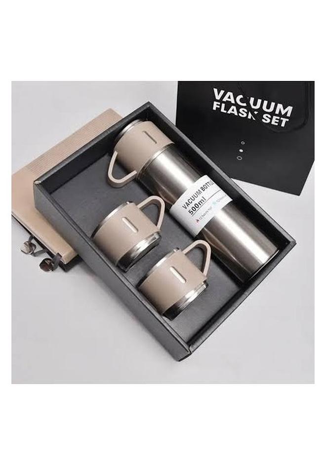 Stainless Steel Thermal Mug 500 Ml + 3 Cups Multicolor - Image 1