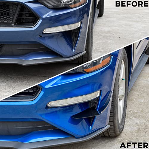 KEWISAUTO Front Lower Bumper Dive Plane Canards for Ford Mustang 2018-2023, Shark Fin Diffuser Side Canard Dive Plane Front Bumper Splitter Spoiler Trim for Ford Mustang 2018-2023 Accessories - Image 4