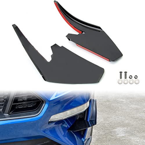 KEWISAUTO Front Lower Bumper Dive Plane Canards for Ford Mustang 2018-2023, Shark Fin Diffuser Side Canard Dive Plane Front Bumper Splitter Spoiler Trim for Ford Mustang 2018-2023 Accessories - Image 1