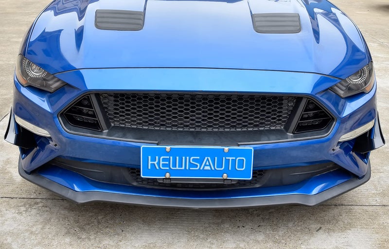 KEWISAUTO Front Lower Bumper Dive Plane Canards for Ford Mustang 2018-2023, Shark Fin Diffuser Side Canard Dive Plane Front Bumper Splitter Spoiler Trim for Ford Mustang 2018-2023 Accessories - Image 5