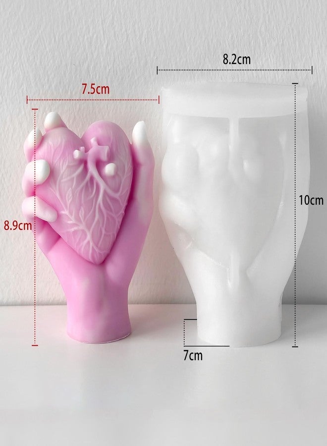 ESEDAGE Hand Heart Cylinder Candle & Resin Mold - Resin Casting Silicone Molds for Home Decor & Candle Making Wave Spiral Mold - Image 5
