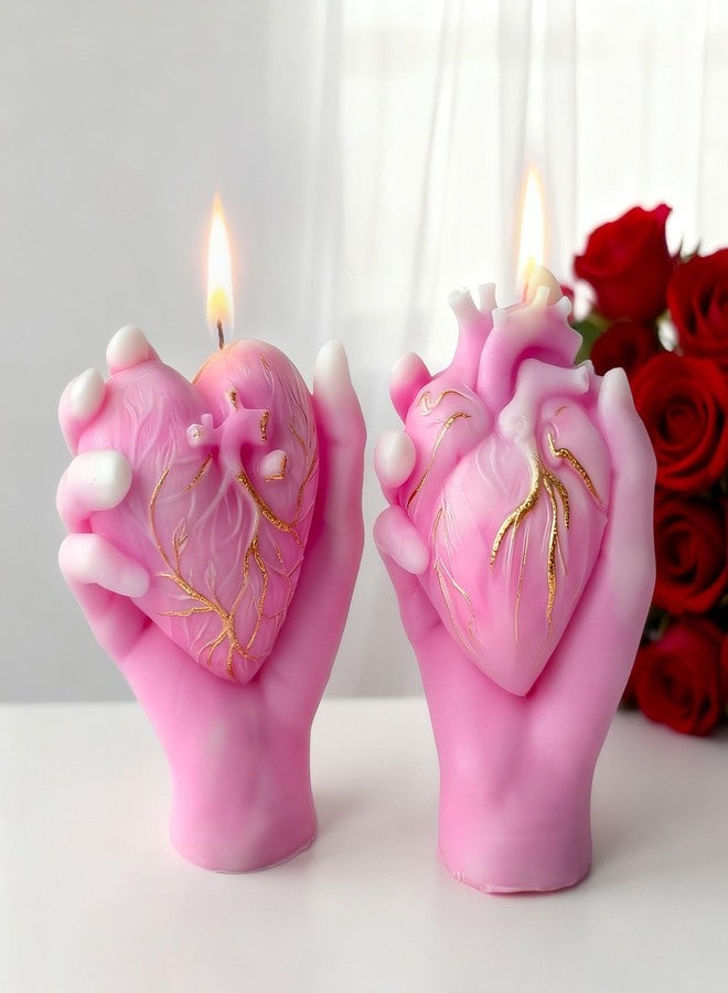 ESEDAGE Hand Heart Cylinder Candle & Resin Mold - Resin Casting Silicone Molds for Home Decor & Candle Making Wave Spiral Mold - Image 3