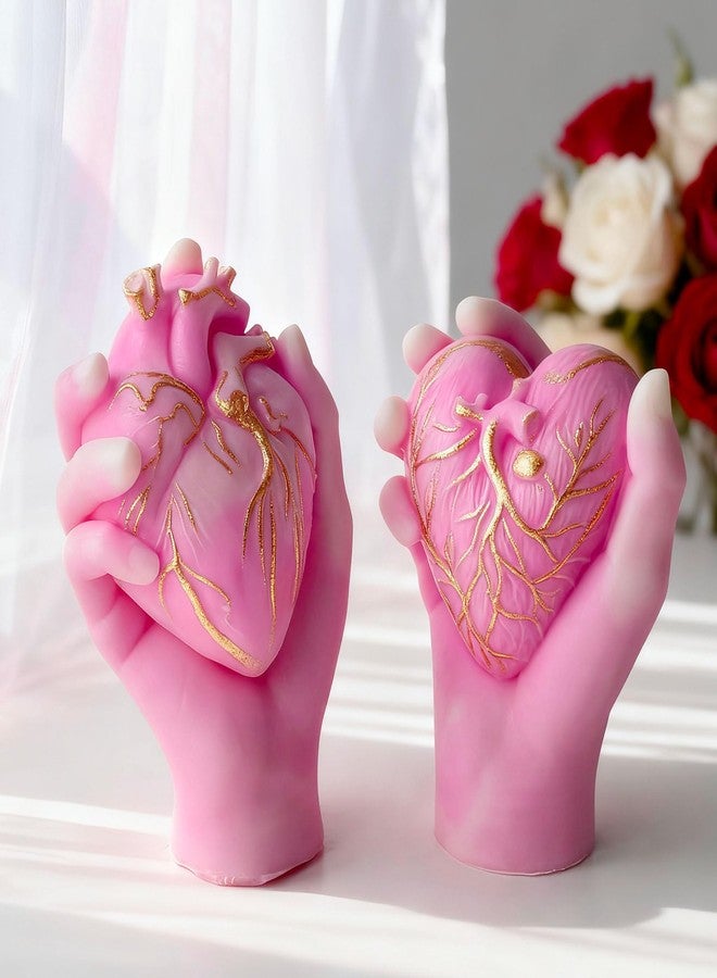 ESEDAGE Hand Heart Cylinder Candle & Resin Mold - Resin Casting Silicone Molds for Home Decor & Candle Making Wave Spiral Mold - Image 4