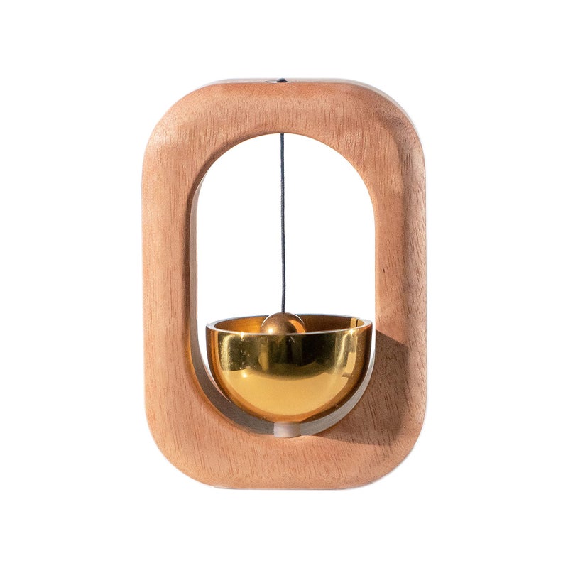 Sanosy Magnetic Wood Doorbell Wind Chime For Refrigerator  Room  Porch  Garden  Backyard  Restaurant Home Garden Windchime Housewarming Gift(Mahogany) - Image 1