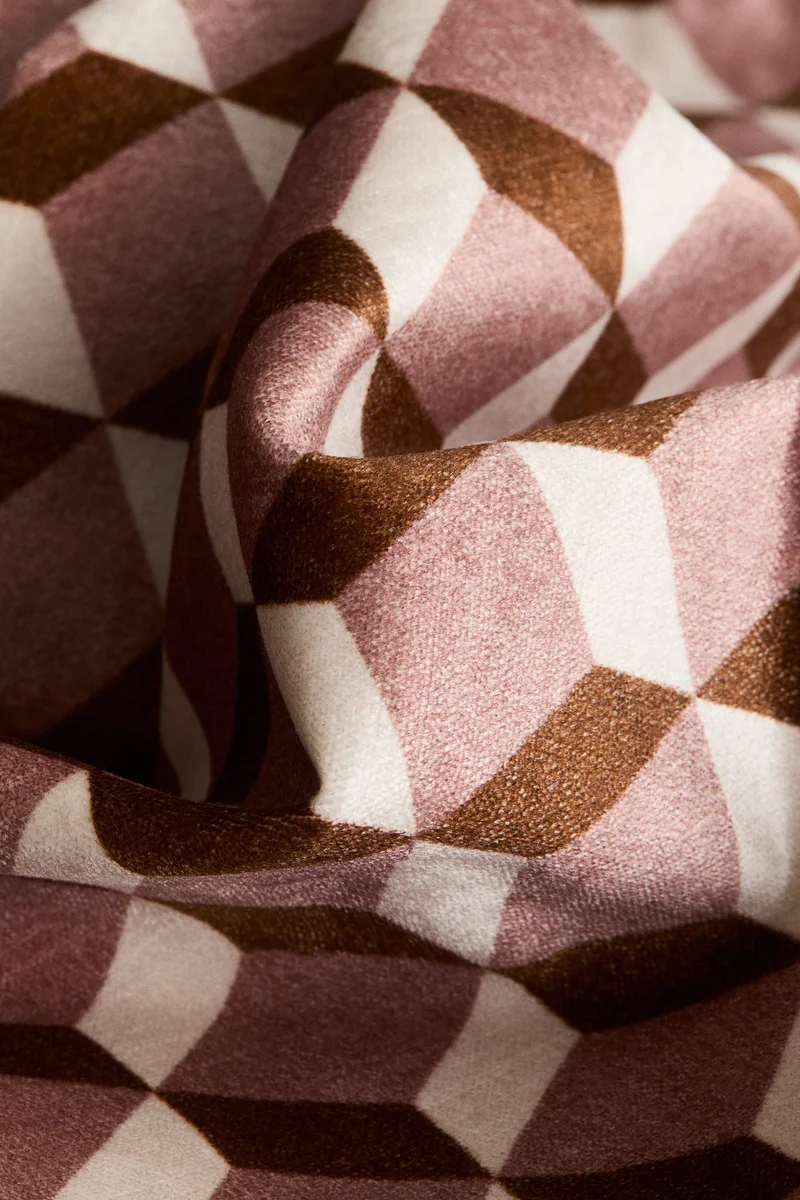 H&M Patterned velvet cushion cover