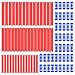 K TOMOTO 40FT Replacement Track Set Builder Pieces Compatible with 164 Diecast Cars 86Piece Straight Track Set Connectors Included 40 Feet of TrackPersimmon - Image 2