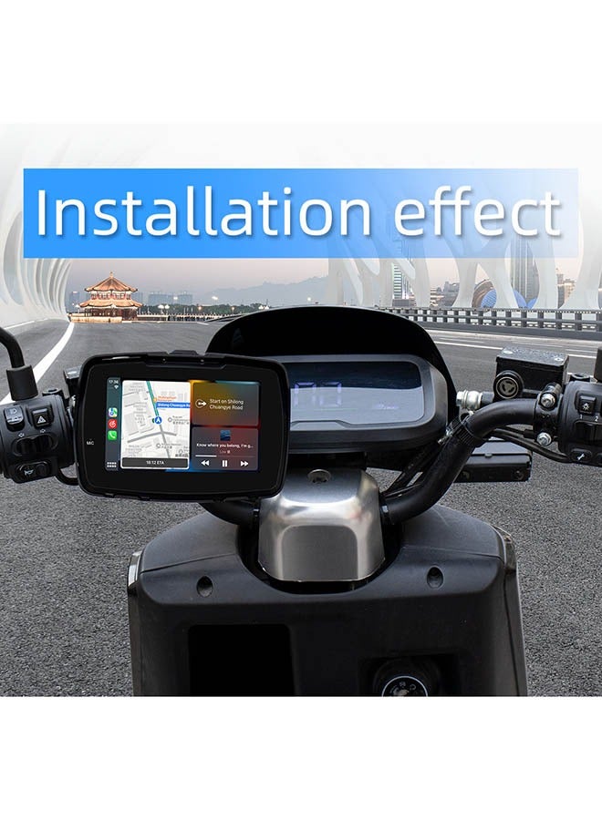 XUTIANZE 5 inch motorcycle portable MP5 with wireless carplay HD waterproof touch screen - Image 5