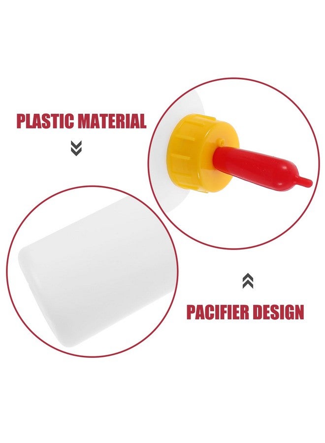 هيموتون مجموعة حلمات وزجاجات رضاعة للماعز، 10 مجموعات من مشروبات حليب الحيوانات الصغيرة، حلمات بريتشارد للماعز 400 مل، زجاجات رضاعة للحمل، مجموعة زجاجات الرضاعة لتغذية الأغنام والماعز والضأن والجراء - Image 4