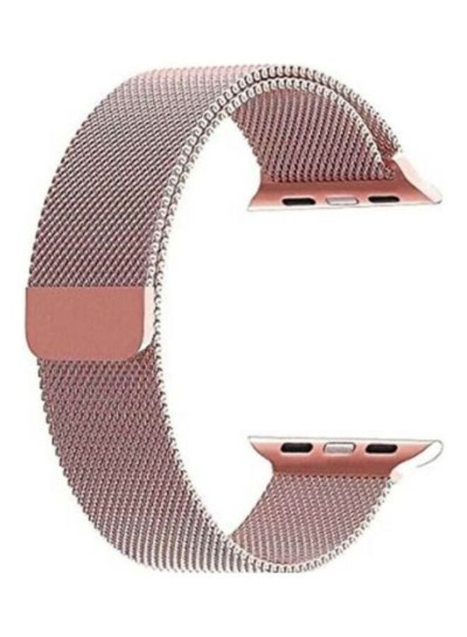 ACLIX Replacement Strap Watchband For Apple Watch Series 7 41mm / 6 / SE / 5 / 4 40mm / 3 / 2 / 1 38mm Rose Gold - Image 2