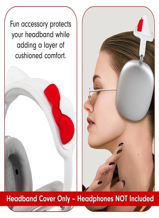 Sonix غطاء رأس سونيكس × سانريو هالو كيتي لسماعات أيربودز ماكس | ملحق واقي بأذني قطة لطيفة من السيليكون لسماعات الرأس | متوافق مع أيربودز ماكس من أبل | هالو كيتي أبيض - Image 5