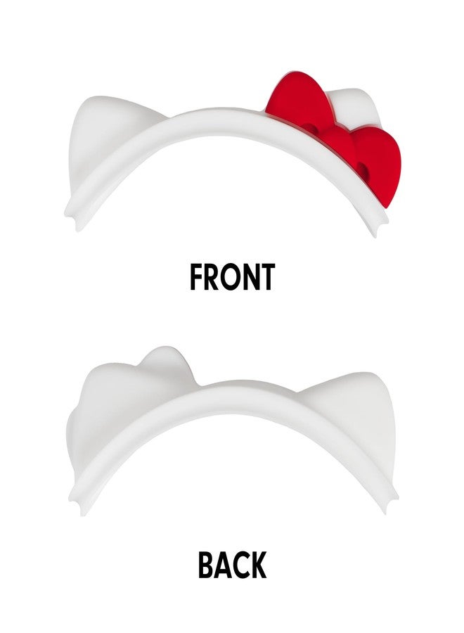 Sonix غطاء رأس سونيكس × سانريو هالو كيتي لسماعات أيربودز ماكس | ملحق واقي بأذني قطة لطيفة من السيليكون لسماعات الرأس | متوافق مع أيربودز ماكس من أبل | هالو كيتي أبيض - Image 2