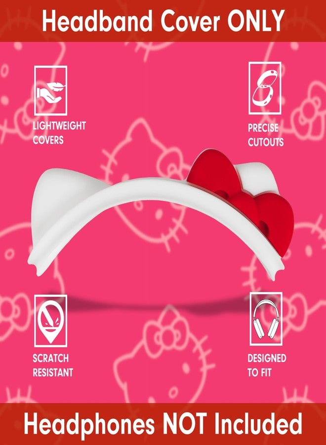 Sonix غطاء رأس سونيكس × سانريو هالو كيتي لسماعات أيربودز ماكس | ملحق واقي بأذني قطة لطيفة من السيليكون لسماعات الرأس | متوافق مع أيربودز ماكس من أبل | هالو كيتي أبيض - Image 3