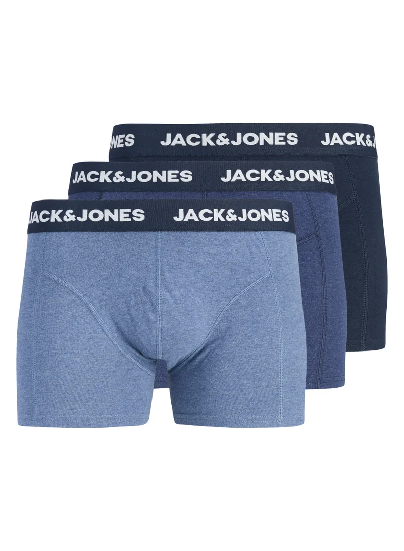 جاك اند جونز 3 Pack Logo Band Trunks