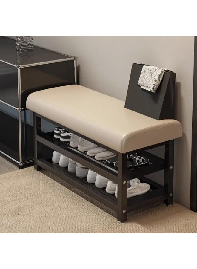 LINGWEI Shoe Bench Rack with Padded Cushion Seat - Image 5