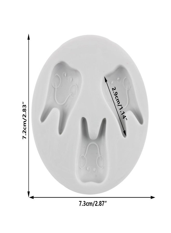 MINFEIDMS Tooth Silicone Mold Funny Teeth Fondant Mold For Cake Decorating Cupcake Topper Candy Chocolate Gum Paste Polymer Clay Set Of 1 - Image 2