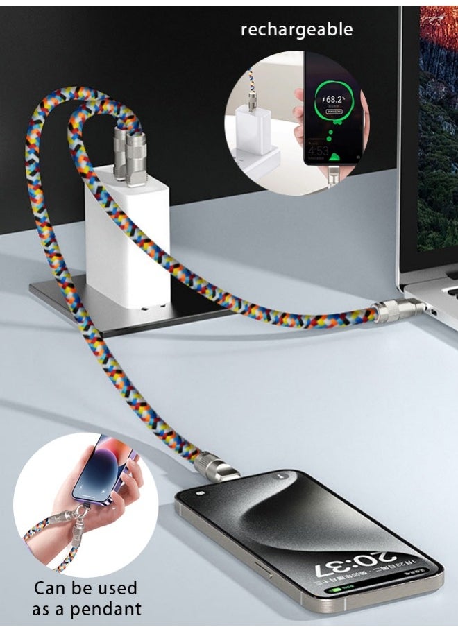 Healife 2-in-1 Stylish Phone Lanyard & PD60W Fast Charging Cable – USB-C to Lightning, Crossbody & Wrist Design  - Image 1